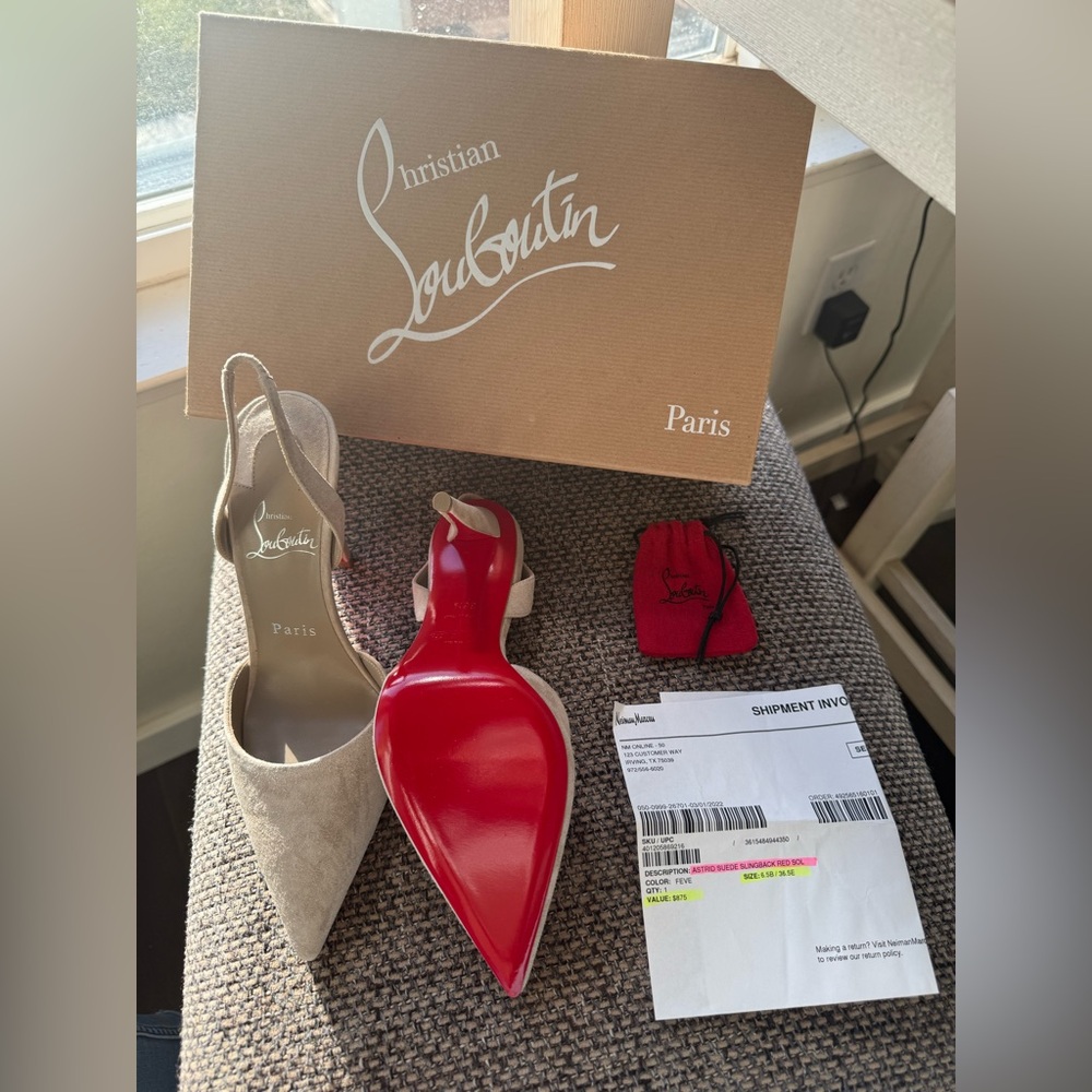 Christian Louboutin heels 👠 new with original box and receipt .